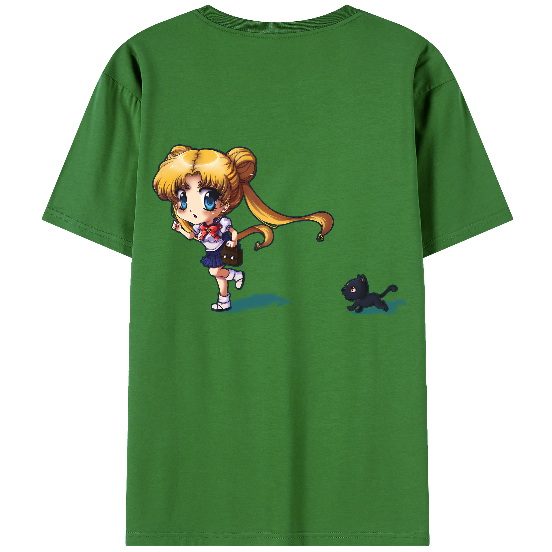 （画像用） 美少女戦士セーラームーン 愛野 美奈子 あいの みなこ Sailor Moon Aino Minako レディース半袖Tシャツ(バックプリント)